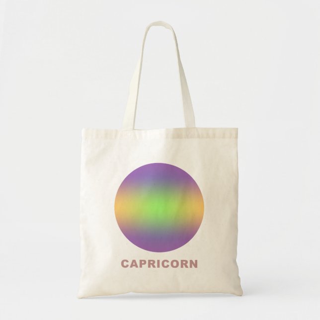 Tote Bag Symbole zodiaque Capricorne Dégradé stylé (Devant)