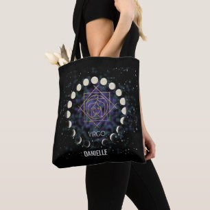 Tote Bag SYMBOLE Zodiaque Gold Silver et constellation