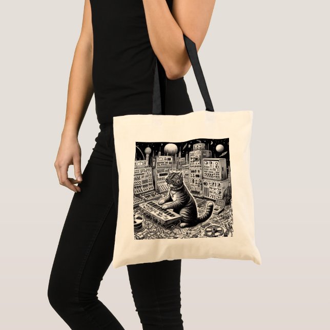 Tote Bag Symphonie analogique de chats (Devant (produit))