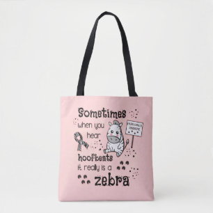 Tote Bag Syndrome d'Ehlers-Danlos Sensibilisation aux zèbr