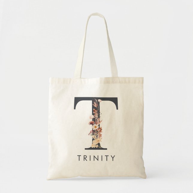 Tote Bag T Monogramme Floral Bohème (Devant)