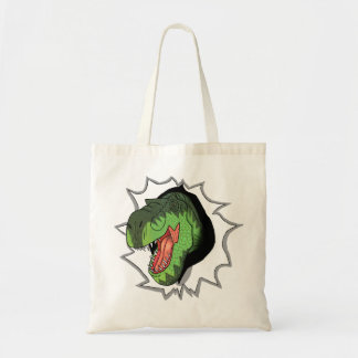 Tote Bag T-Rex éclatant hors de