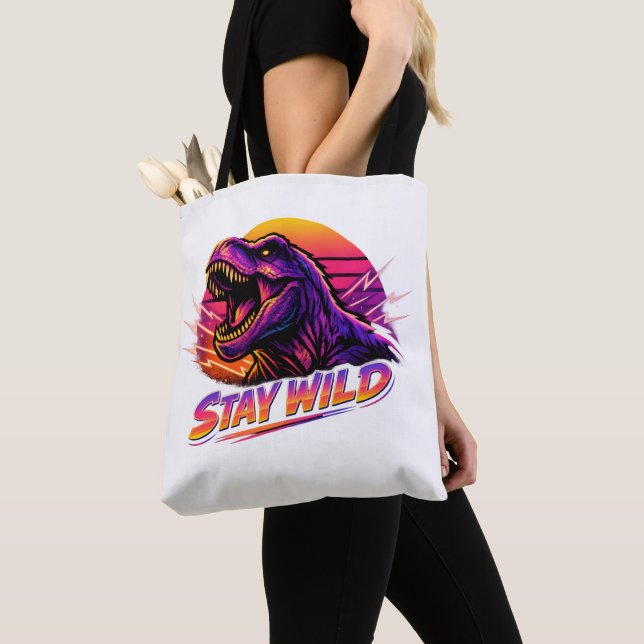 Tote Bag T-Rex Reste Sauvage (De près)