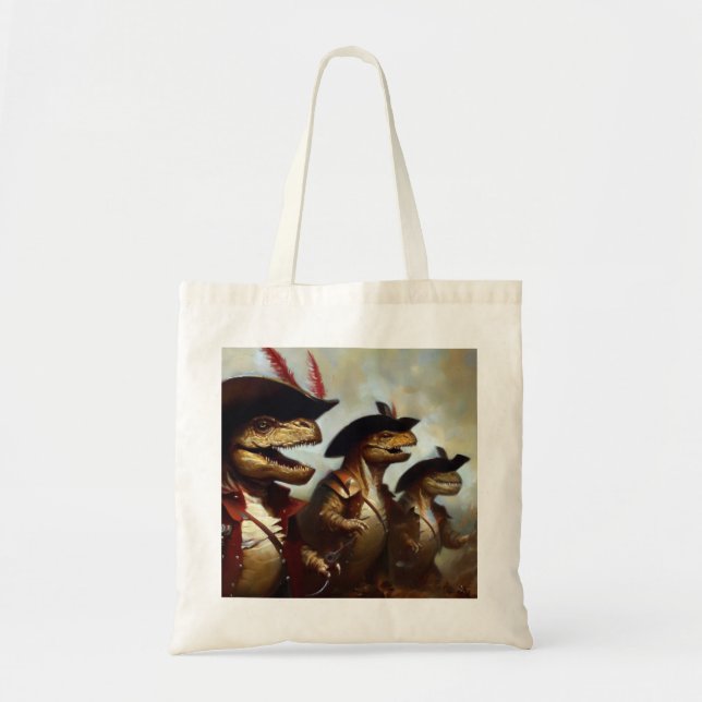 Tote Bag T Rexs Trois Mousquetaires (Devant)