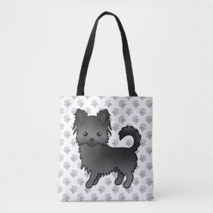 Tote Bag T-shirt Chien de dessin animé Chihuahua à manteau