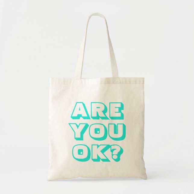 Tote Bag T-shirt de sensibilisation à la prévention du suic (Devant)
