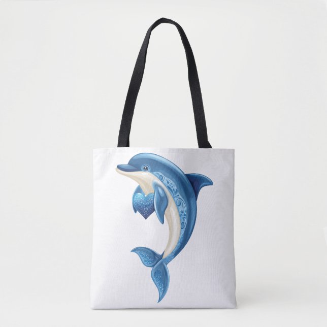 Tote Bag T-shirt enfant dauphin souriant (Devant)