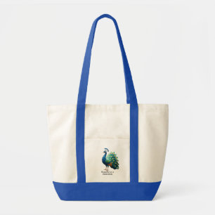 Tote Bag T-shirt femme Paon en origami