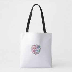 Tote Bag T-Shirt Heartfelt Harmony – Amour Élégant & Unité 