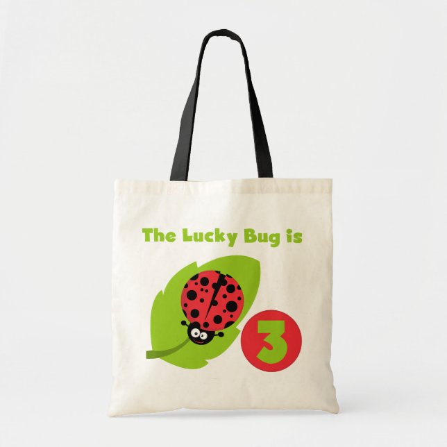 Tote Bag T-shirts et cadeaux 3e anniversaire Lucky Bug (Devant)