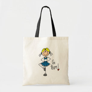 Tote Bag T-shirts et cadeaux bleus de pom-pom girl