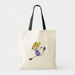 Tote Bag T-shirts et cadeaux blonds de gymnastique de fille