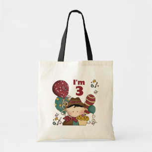 Tote Bag T-shirts et cadeaux Cowboy 3e anniversaire