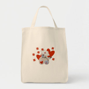 Tote Bag T-shirts et cadeaux d'amour d'infirmière d'ours de