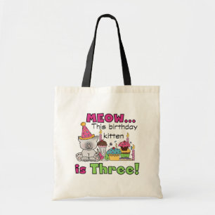Tote Bag T-shirts et cadeaux d'anniversaire de la 3e Kitten