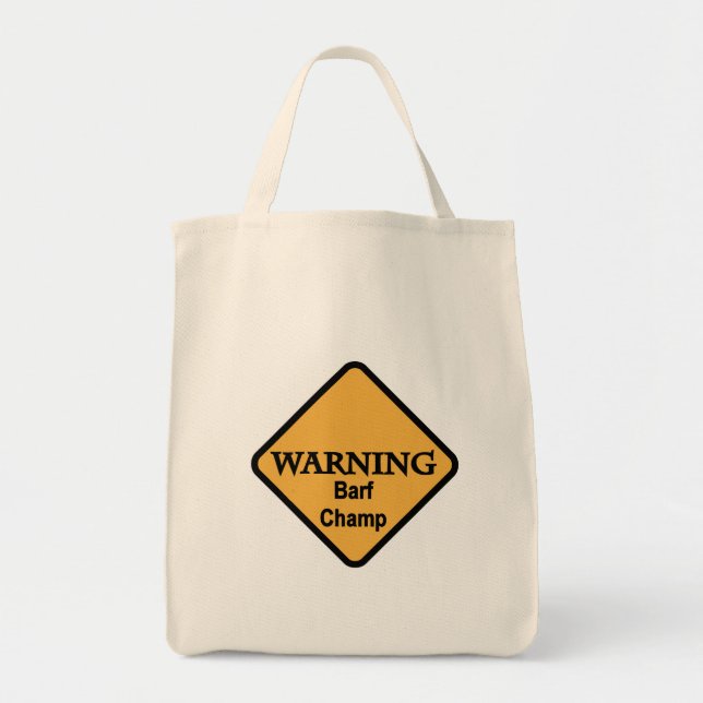 Tote Bag T-shirts et cadeaux de champion de Barf (Devant)