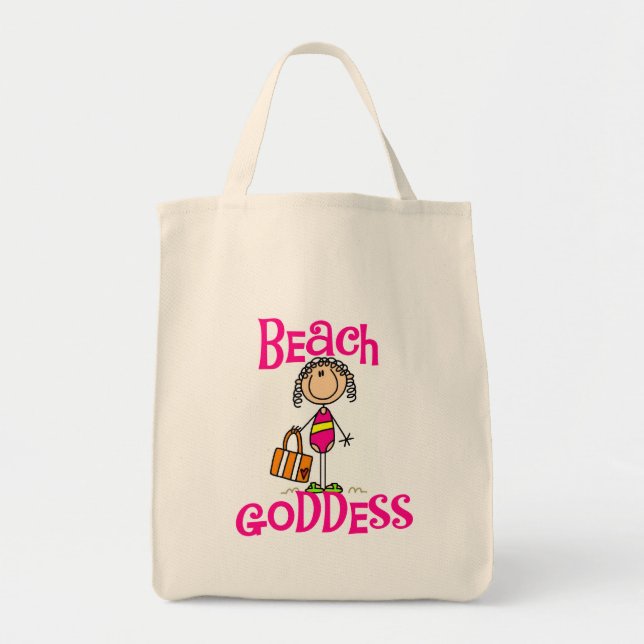 Tote Bag T-shirts et cadeaux de déesse de plage (Devant)