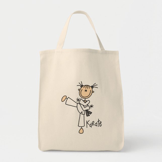 Tote Bag T-shirts et cadeaux de fille de karaté (Devant)