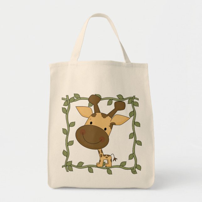 Tote Bag T-shirts et cadeaux de girafe de bébé (Devant)