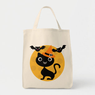 Tote Bag T-shirts et cadeaux de Halloween de chat et de