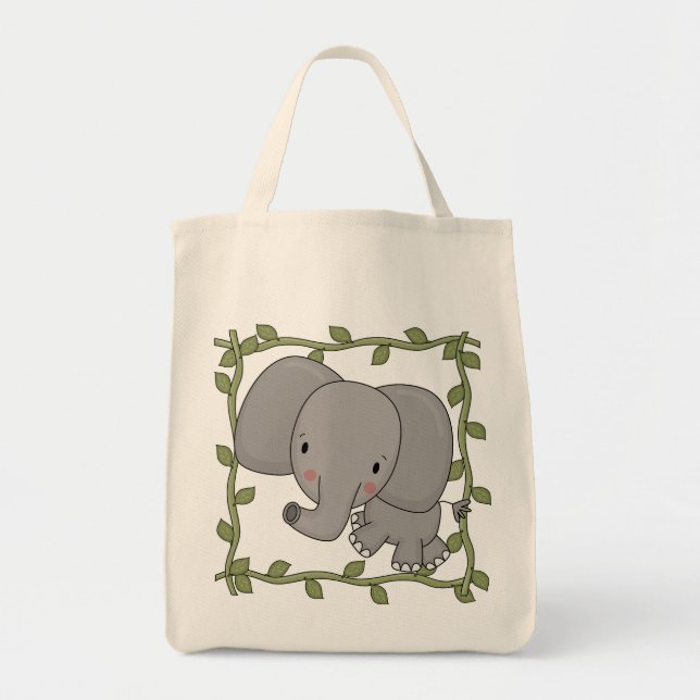 Tote Bag T-shirts et cadeaux d'éléphant de bébé (Devant)