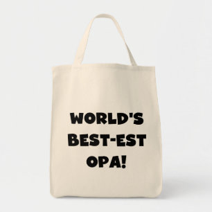 Tote Bag T-shirts et cadeaux du meilleur opa Black Text au
