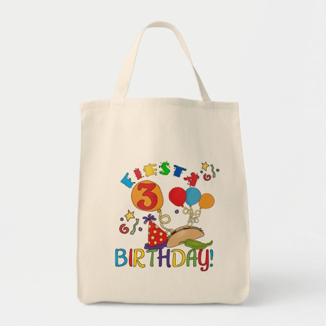 Tote Bag T-shirts et cadeaux Fiesta 3e anniversaire (Devant)