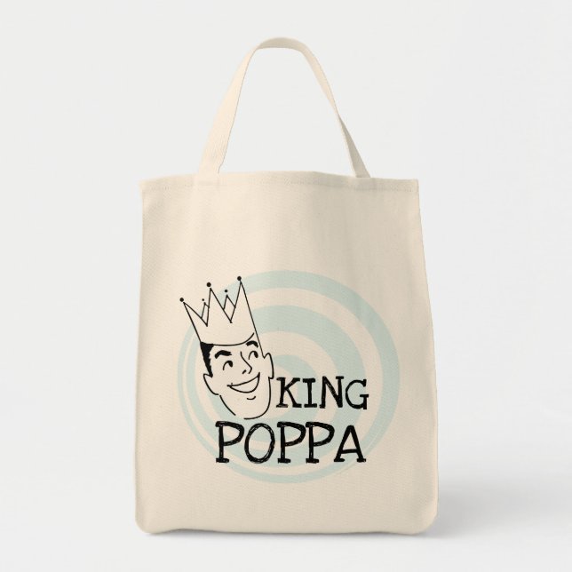 Tote Bag T-shirts et cadeaux King Poppa (Devant)