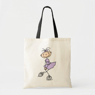 Tote Bag T-shirts et cadeaux lilas de patineur artistique