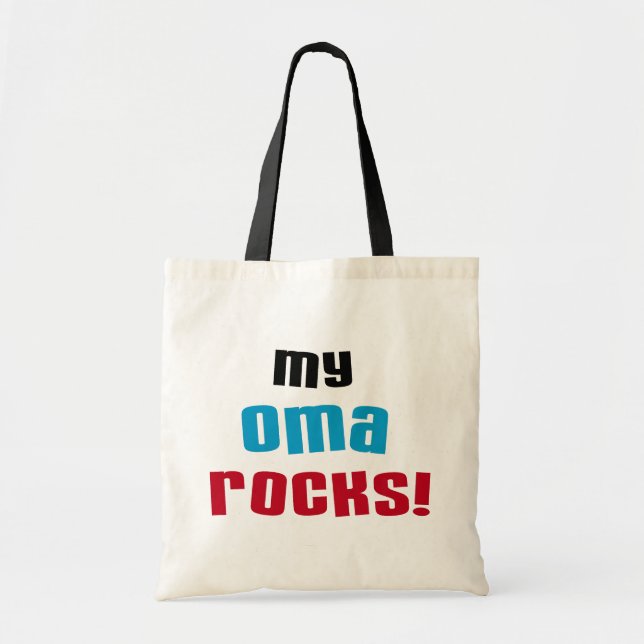 Tote Bag T-shirts et cadeaux My Oma Rocks (Devant)