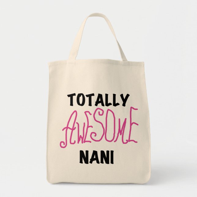 Tote Bag T-shirts et cadeaux Nani roses absolument géniaux (Devant)