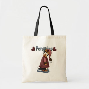 Tote Bag T-shirts et cadeaux Penguin en raquettes