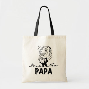 Tote Bag T-shirts et cadeaux pour papa nouveau souriant