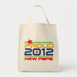 Tote Bag T-shirts et cadeaux Proud New Papa 2012
