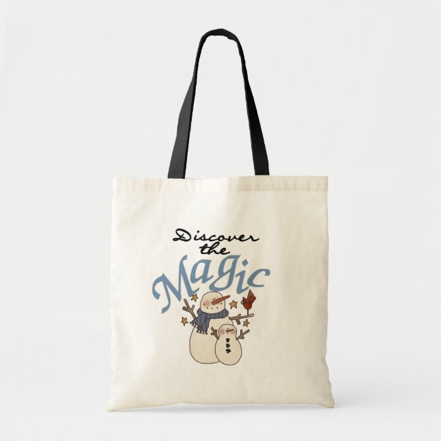 Tote Bag T-shirts et cadeaux Snowman Magic (Devant)