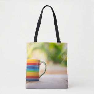 Tote Bag Table basse de la coupe vue dessus vintage
