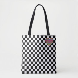 Tote Bag Tableau de bord - Blanc noir - Emo - Fourre-tout