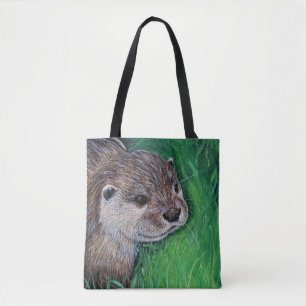 Tote Bag Tableau de Little River Otter
