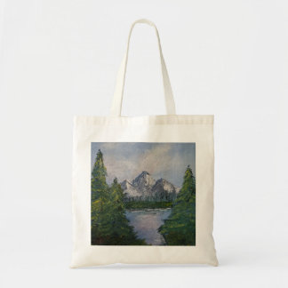 Tote Bag Tableau de style Bob Ross #2