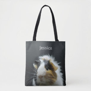 Tote Bag Tableau mignon de cobaye personnalisé