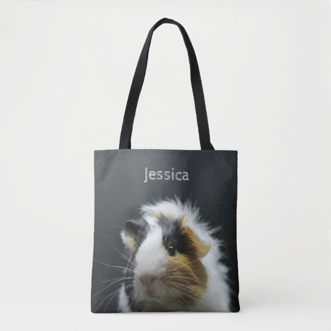 Tote Bag Tableau mignon de cobaye personnalisé (Devant)