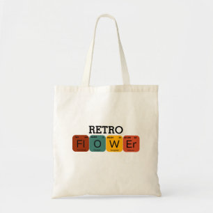 Tote Bag Tableau périodique des fleurs rétro