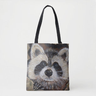 Tote Bag Tableau Raccoon