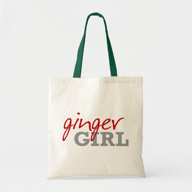 Tote Bag Taches de rousseur de roux de fille de gingembre (Devant)