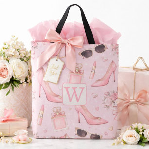 Tote Bag Talons roses élégants et motif de beauté