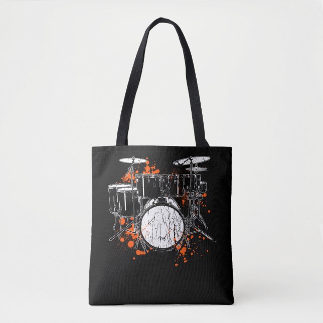 Tote Bag Tambour à tambour rétro (Devant)