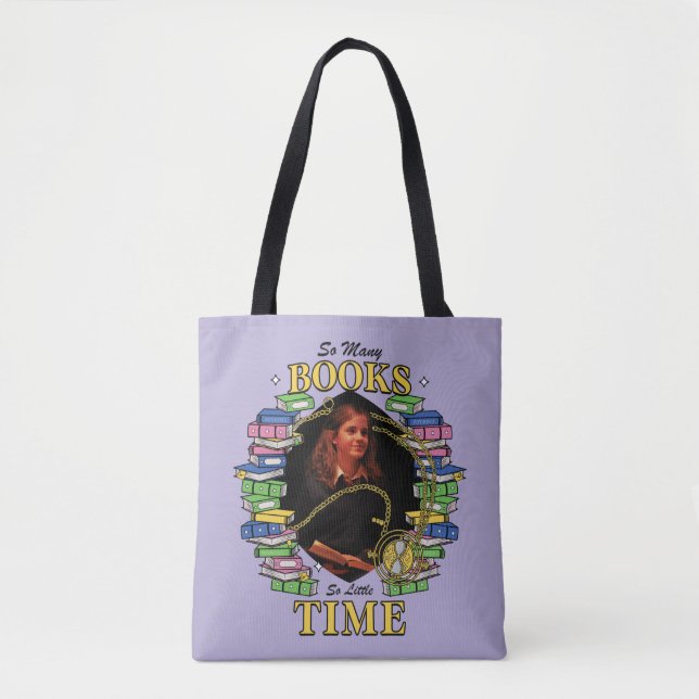 Tote Bag Tant De Livres, Si Peu De Temps (Devant)