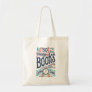 Tote Bag Tant de livres si peu de temps