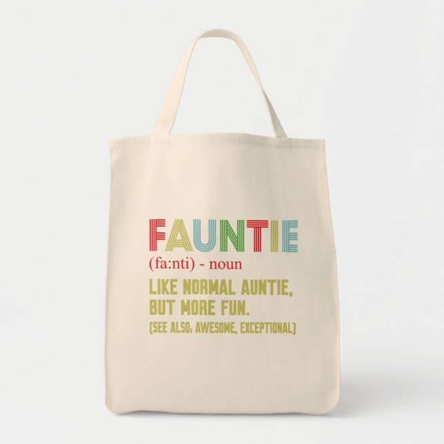 Tote Bag Tante de Fauntie (Devant)