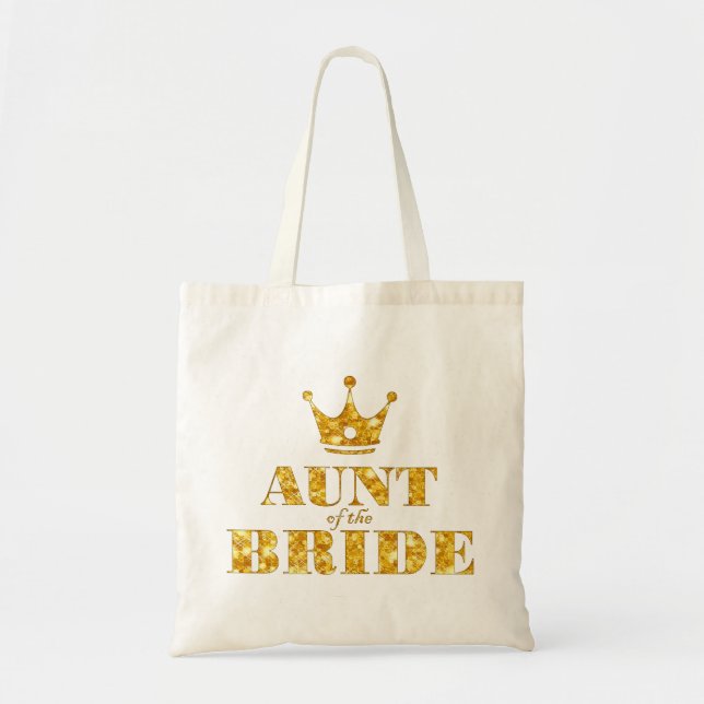 Tote Bag Tante d'or de parties scintillantes de la jeune (Devant)